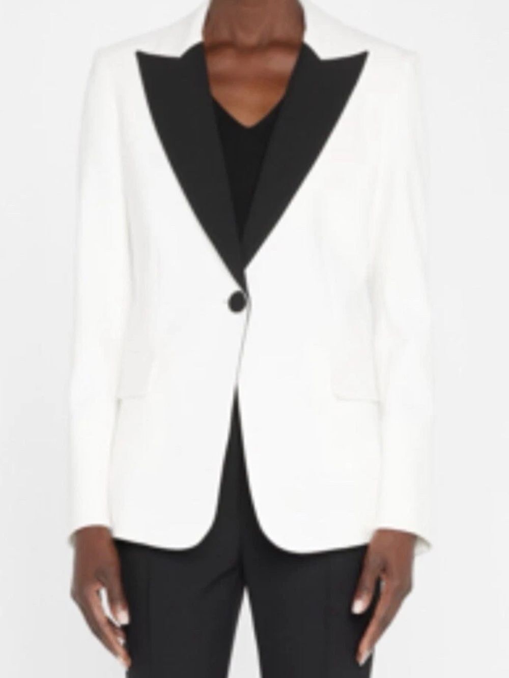 NWT Veronica Beard White and Black Ashburn Classic Tuxedo Blazer Size 6